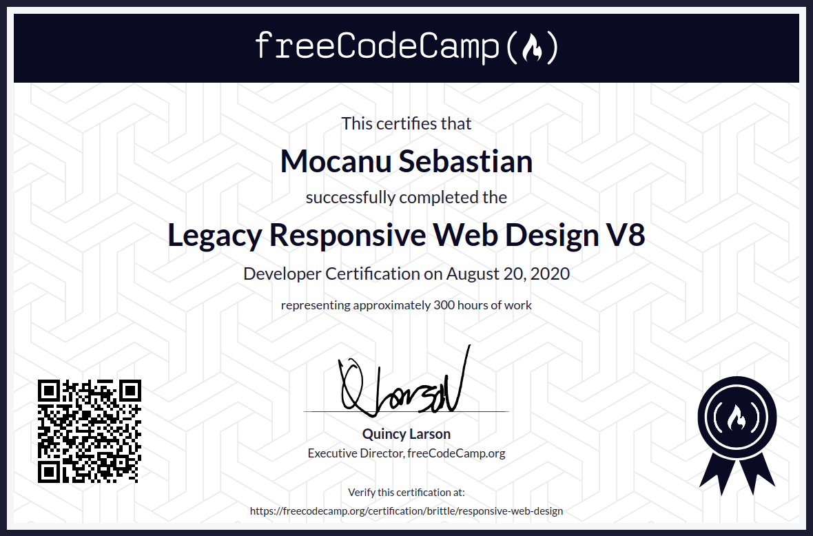 Responsive Web Design Certificate