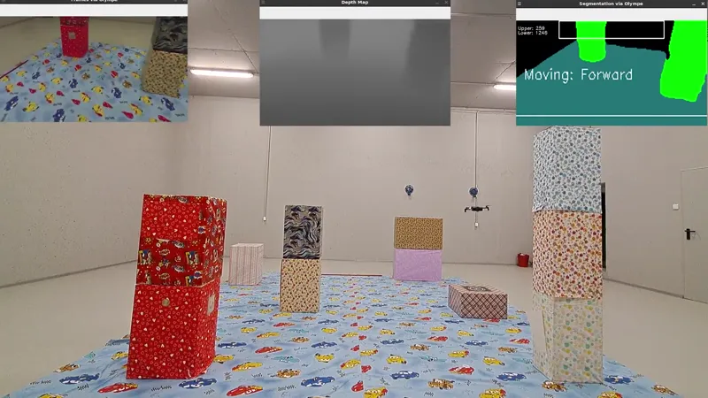 UAV semantic segmentation and depth estimation Demo