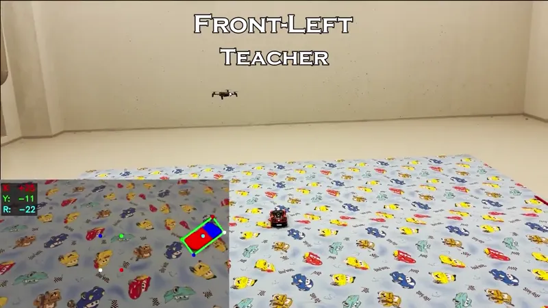 Visual servoing quadrotor demo